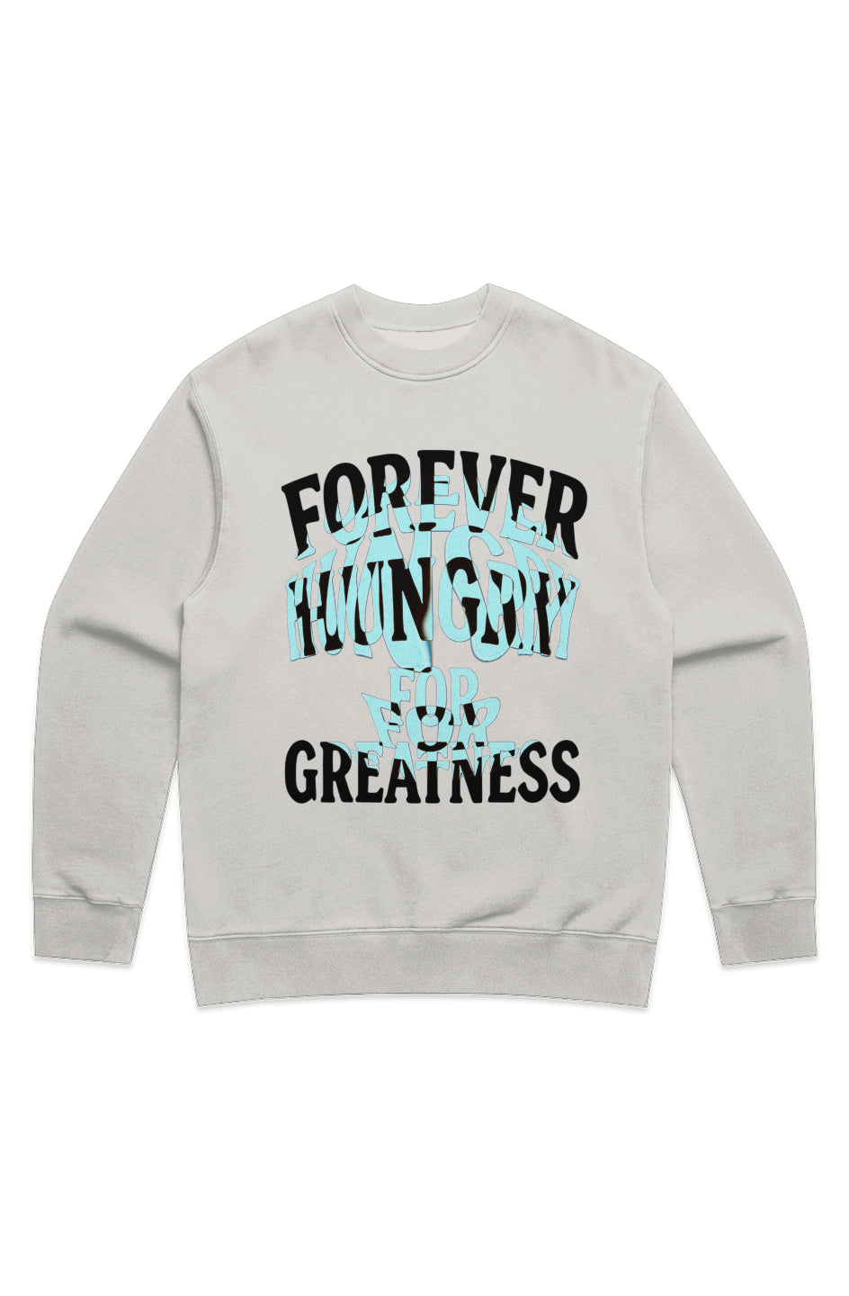 Forever Hungry MENS RELAX FADED CREW