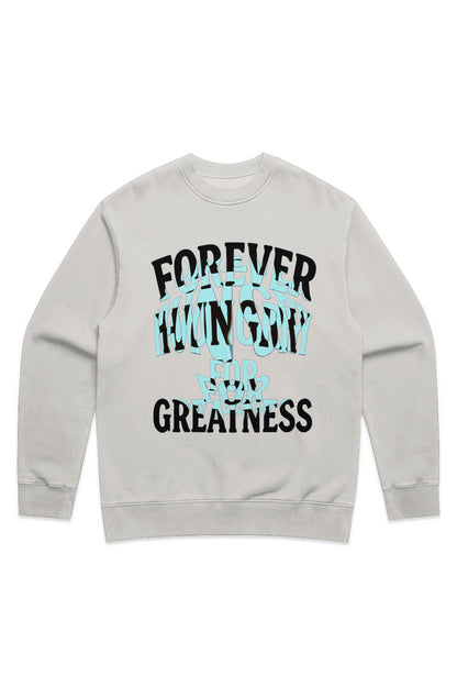 Forever Hungry MENS RELAX FADED CREW