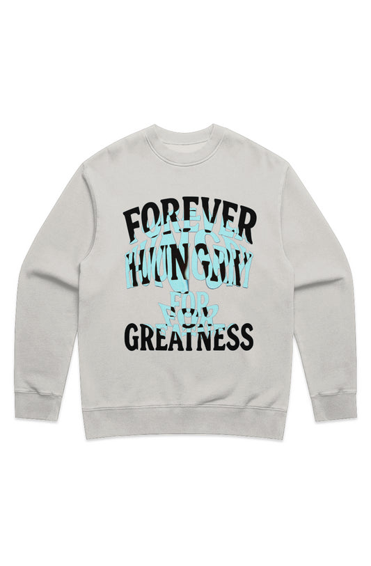 Forever Hungry MENS RELAX FADED CREW