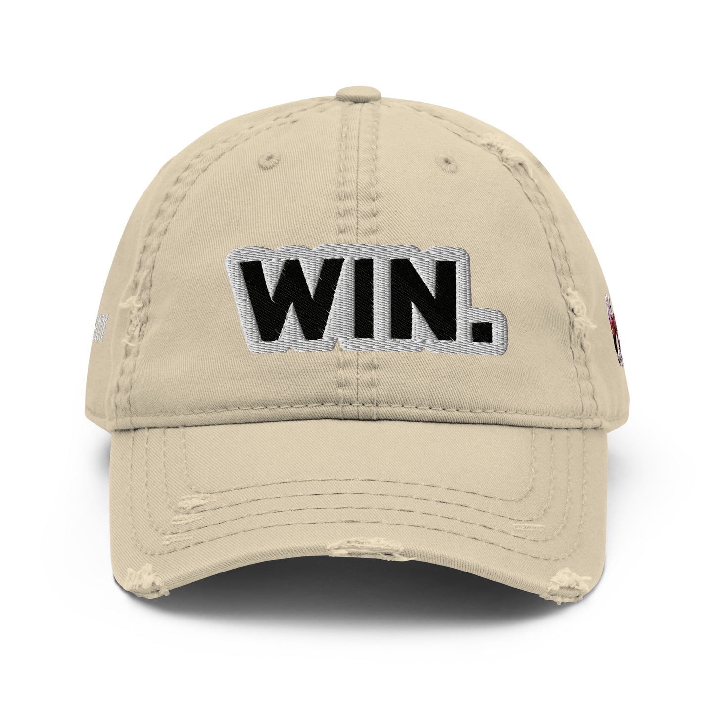 WIN. Distressed Dad Hat - Forever Hungry Lifestyle 