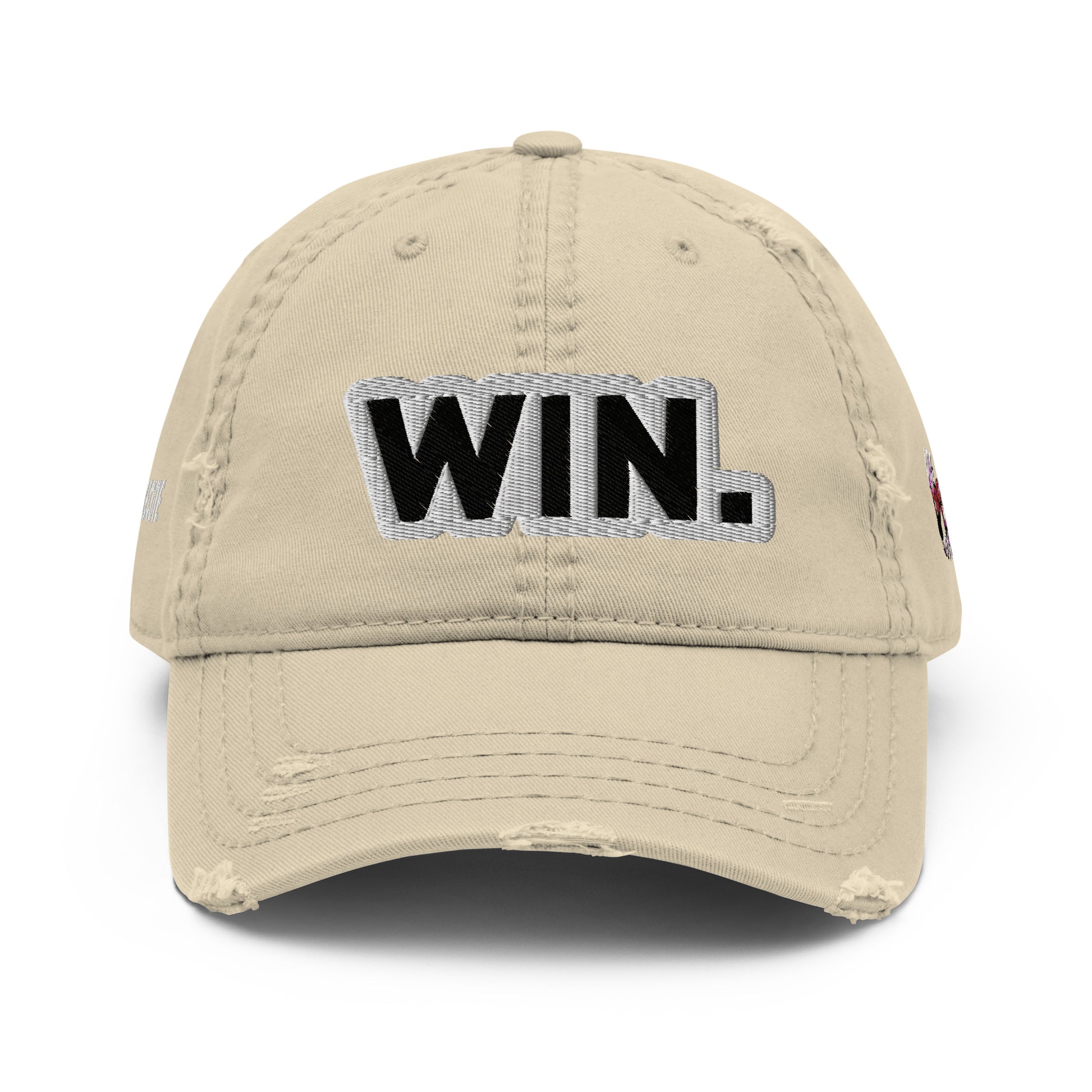 WIN. Distressed Dad Hat - Forever Hungry Lifestyle 